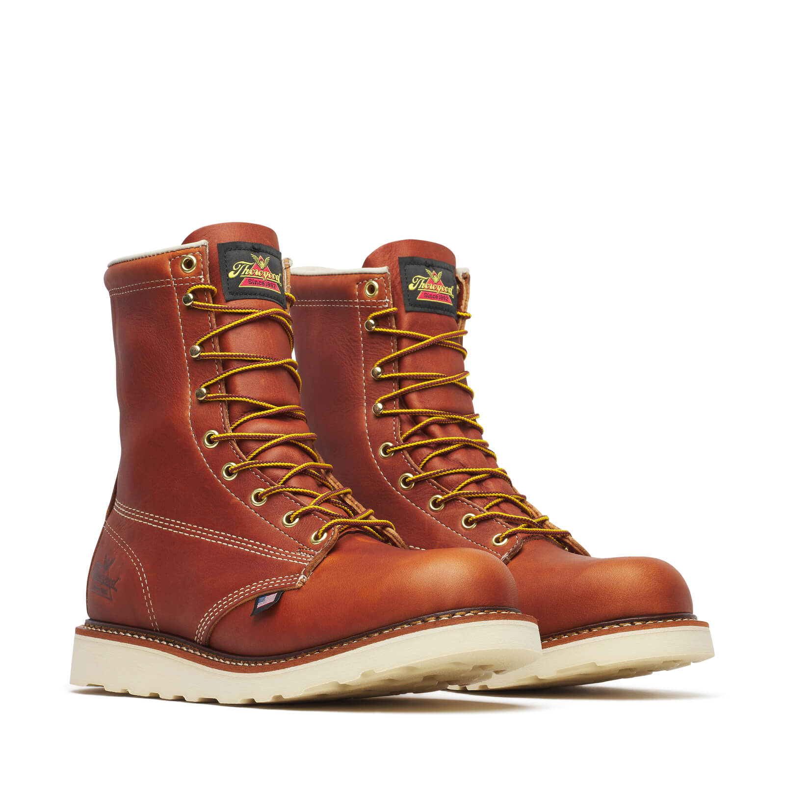 Thorogood American Heritage bottine à lacets en cuir huilé tabac